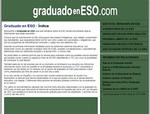 Tablet Screenshot of graduadoeneso.com